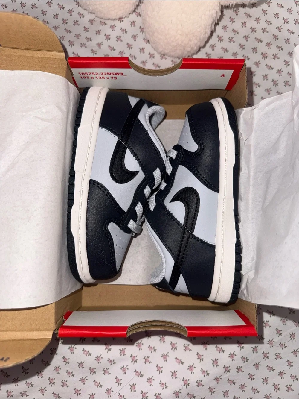 Nike Kids Black and White Low-Top Sneakers